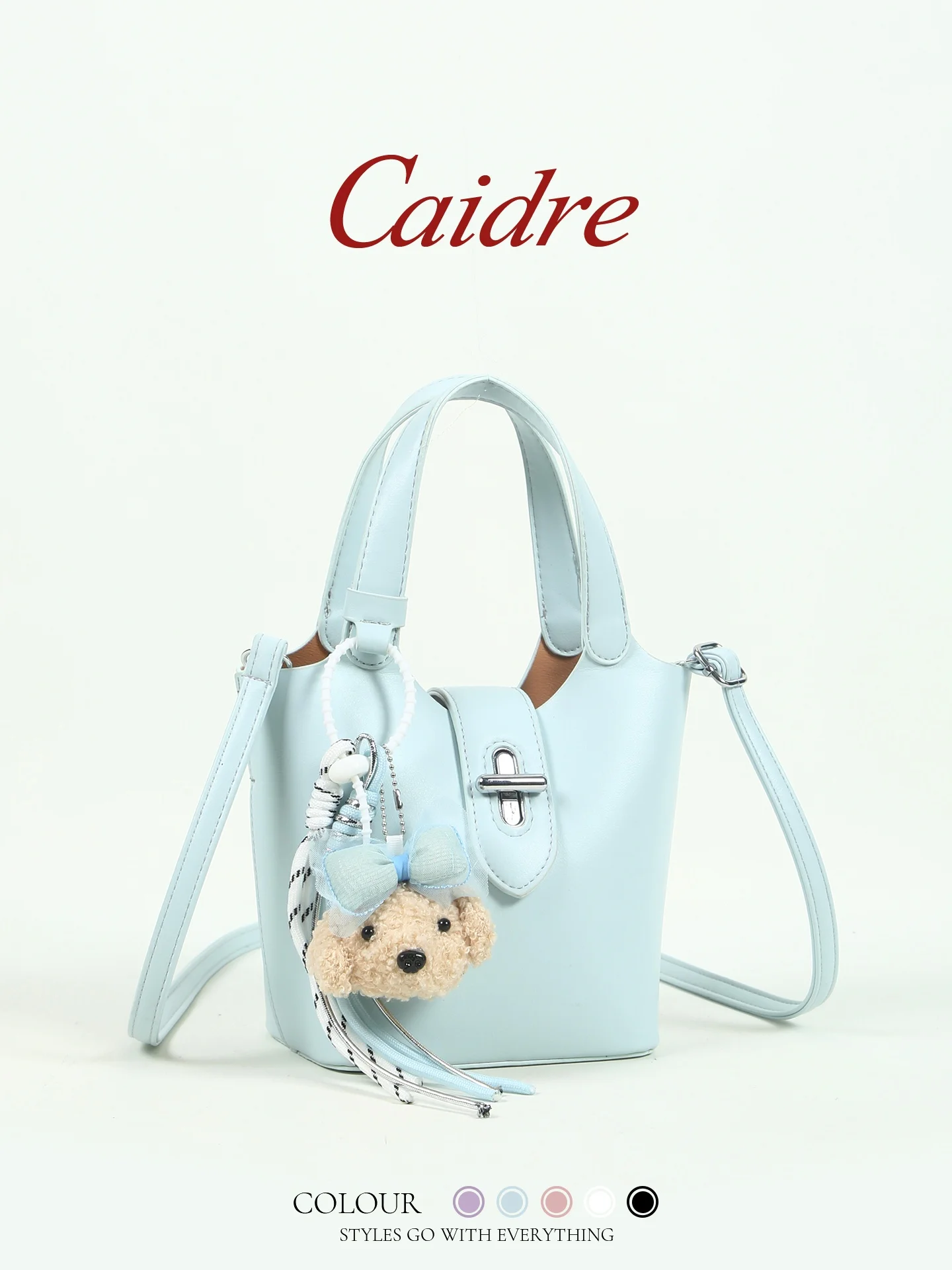 

Caidre Salted Sea Blue Women's Bucket Bag 2026 New Style Handbag Work Shoulder Bag Small Crossbody Bag Market Trend