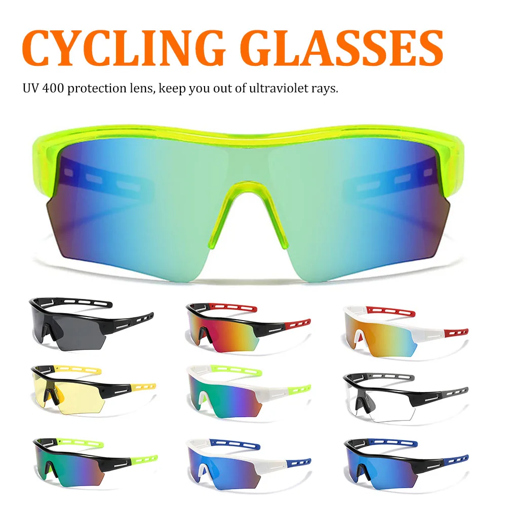 Men Women Sport Road Bike Sunglasses UV400 Rimless Cycling Glasses 2022 MTB Running Fishing Eyewear Male Bicycle Goggles Cyclist