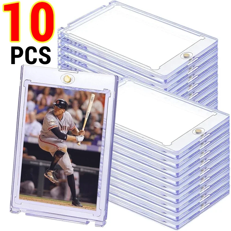 10-1PCS 35PT HD Magnetic Cards Holder For Korean Kpop Idol Photo Cards Protector Trading Card Photocard Sleeves Display Case