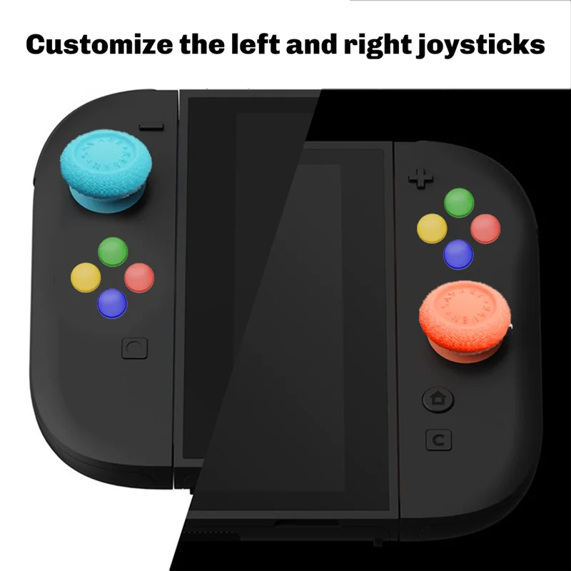 For Switch2 Joy-Con Joystick Cap+D-Pad Button Cap Set For Nintendo Switch 2 D-PAD Color Button Cap Accessories-[A51I]