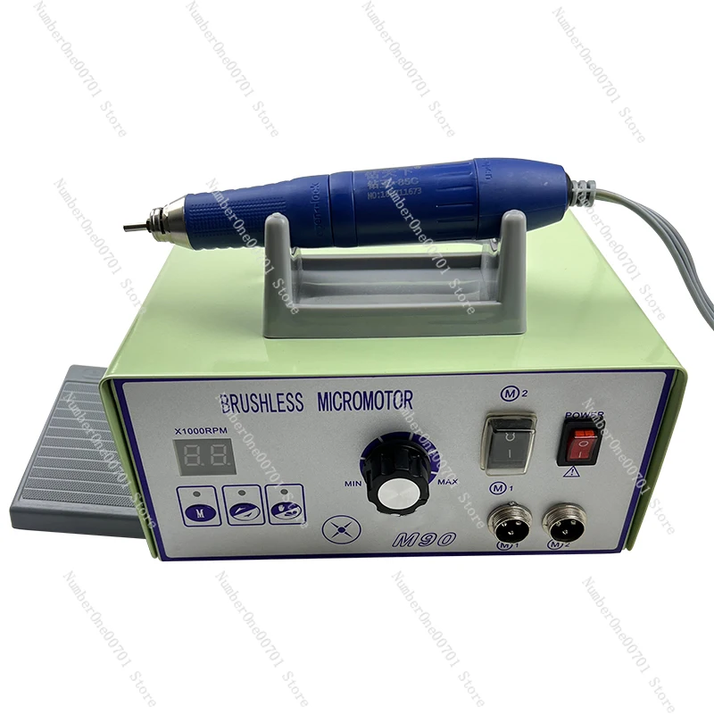 High Speed 90000 RPM Brushless Motor Dental Micromotor Polishing Machine with Handpiece Jewellery Engraving Micromotor