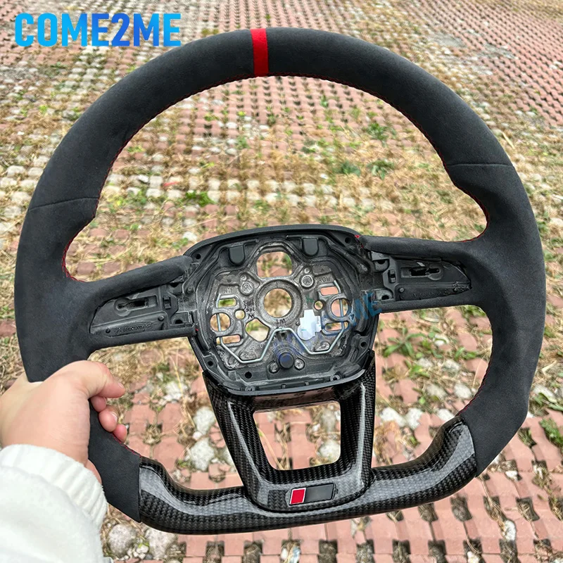 Carbon Fiber Alcantara Steering Wheel Fit For Audi Steering Wheel A3 2020-2024 Q3 2019-2024