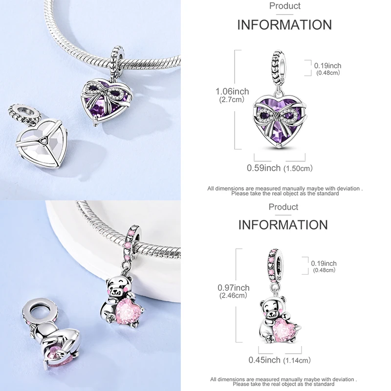 925 Sterling Silber Charm-Perlen Katze Mond Pfote Schmetterling Kreuz Sternennacht Krippenmotiv DIY Armband Halskette Geschenk für Frauen Mädchen – Detail 18