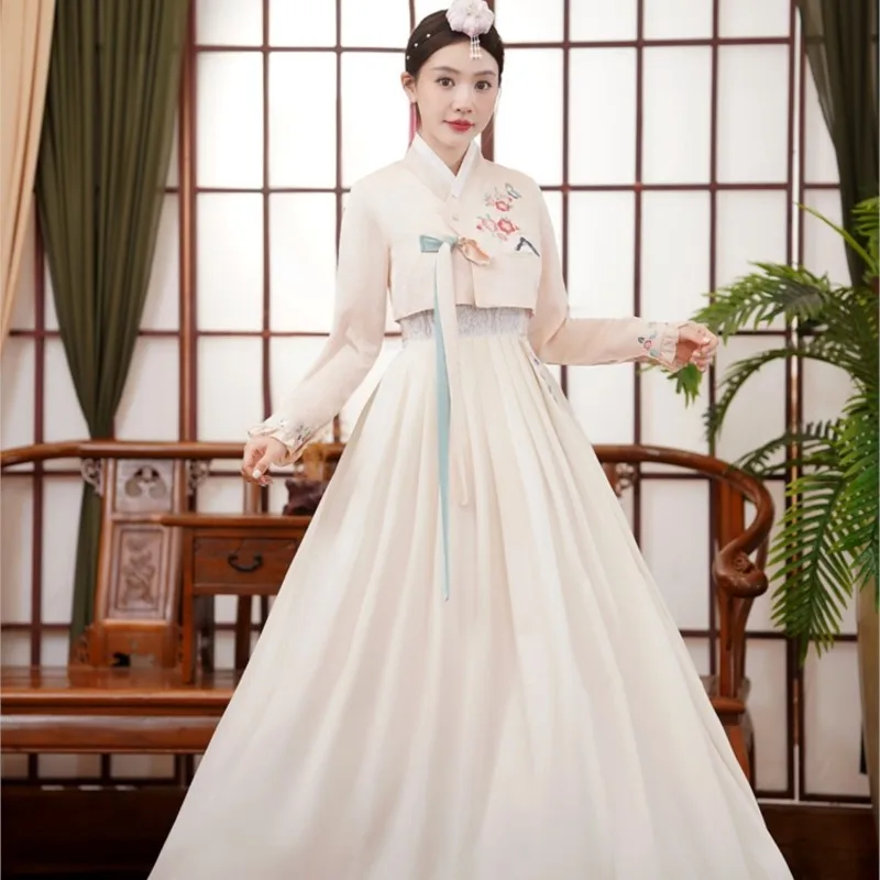 High Quality |Korean Clothing Minority Female Yanji Photo Court Women Dress Daily Performance Hanbok Wedding Clothes