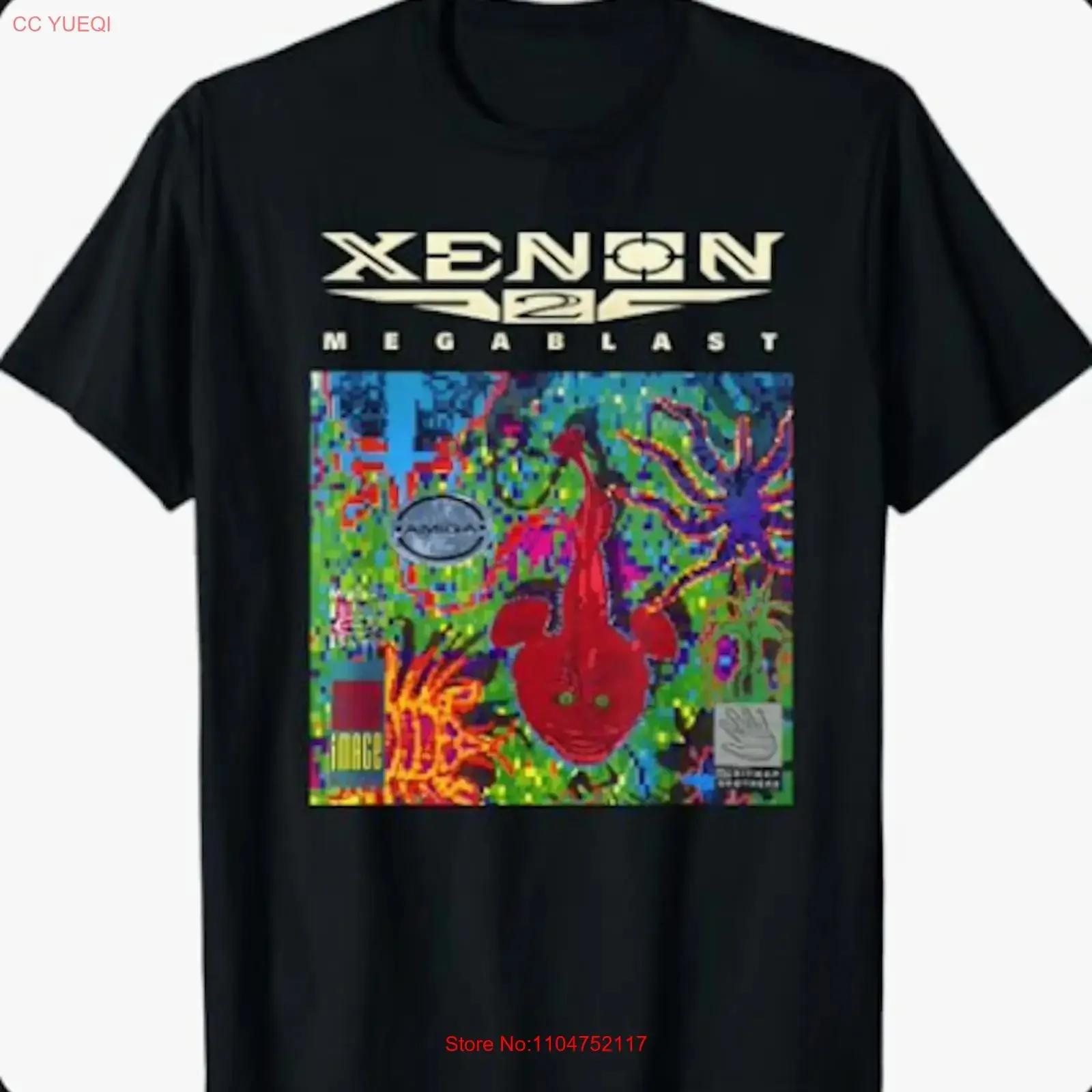 Xenon 2 Megablast T shirt Amiga 16 bit Retro Gaming vintage Washed streetwear Stylish Soft Top For Everyday Wear graphic