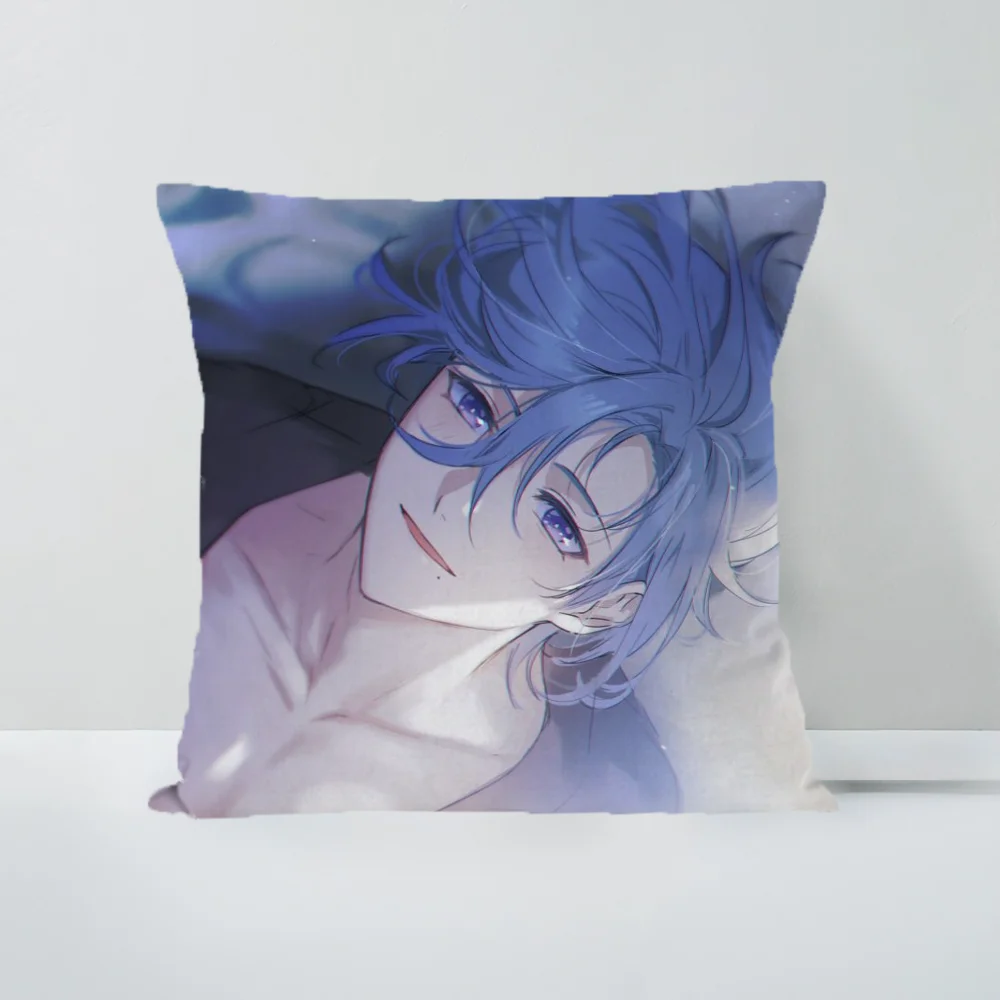 

Genshin Impact Kamisato Ayato Decorative Pillow Home and Decoration Ornamental Pillows Cover Cushion Covers Living Room Cushions