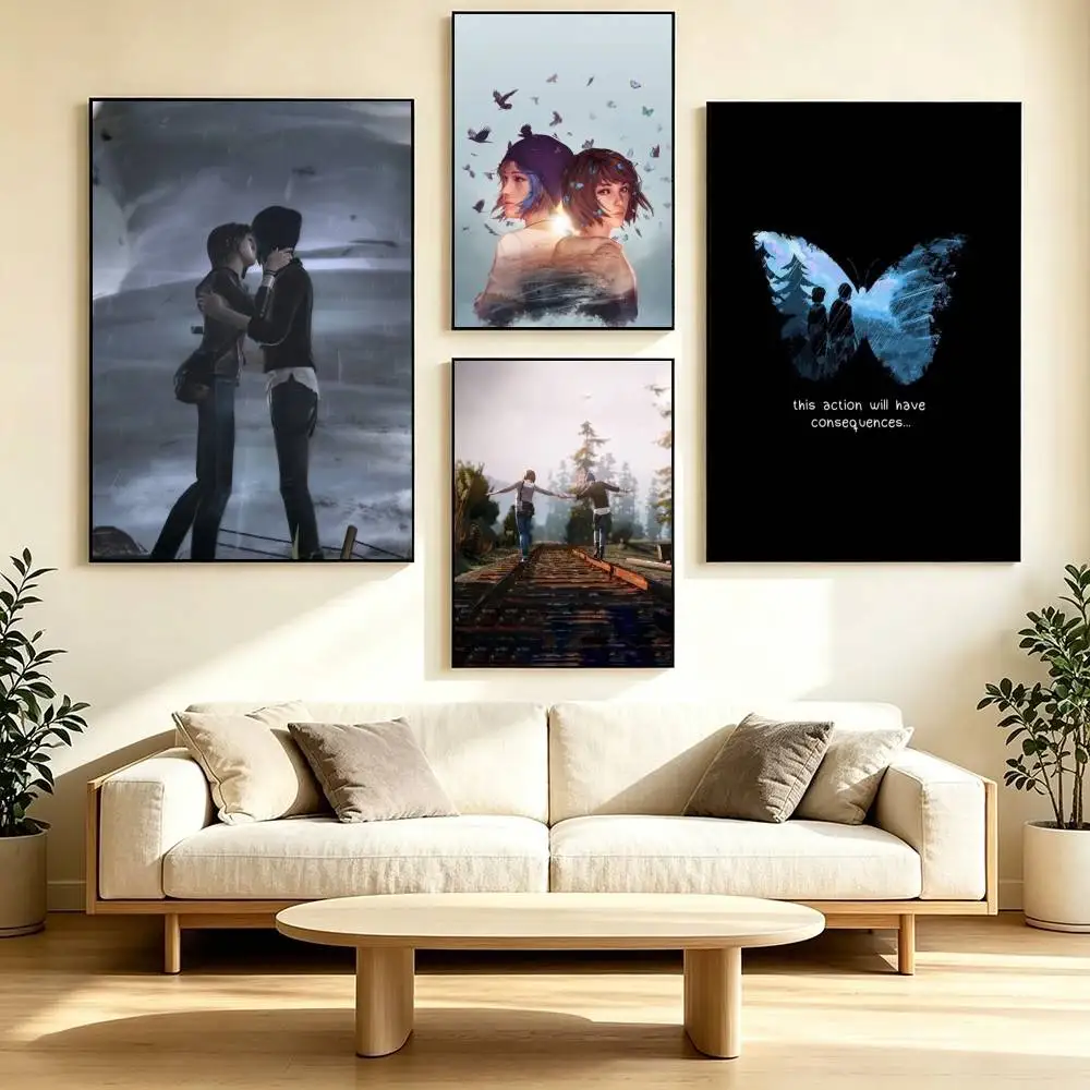 L-Life is Strange Game  Poster Waterproof Wall Art Sticker For Bar Living Room Vintage Decor High Quality Print Gift