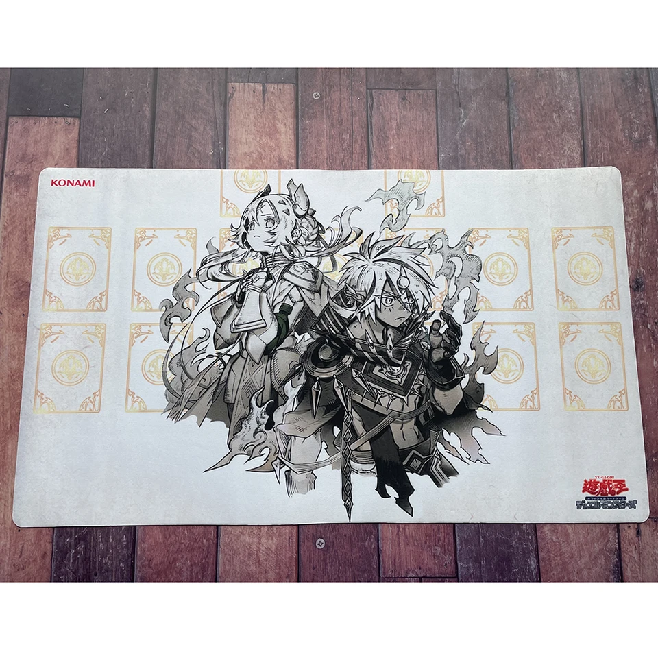 THE FALLEN & THE VIRTUOUS プレイマット 遊戯王 公式 プレイマット The Fallen ＆ The Virtuous - メルカリ