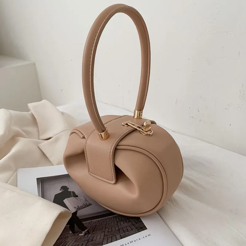 Large-capacity Bag Women's 2026 Trendy Summer Simple Commute Advanced Texture Apple Bag Shoulder Bag Temperament Commuting