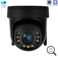 5MP Wifi PTZ Camera Outdoor 8MP Security Protection IP Camera 5X Zoom Two-way Audio IP66 CamHi App H.265