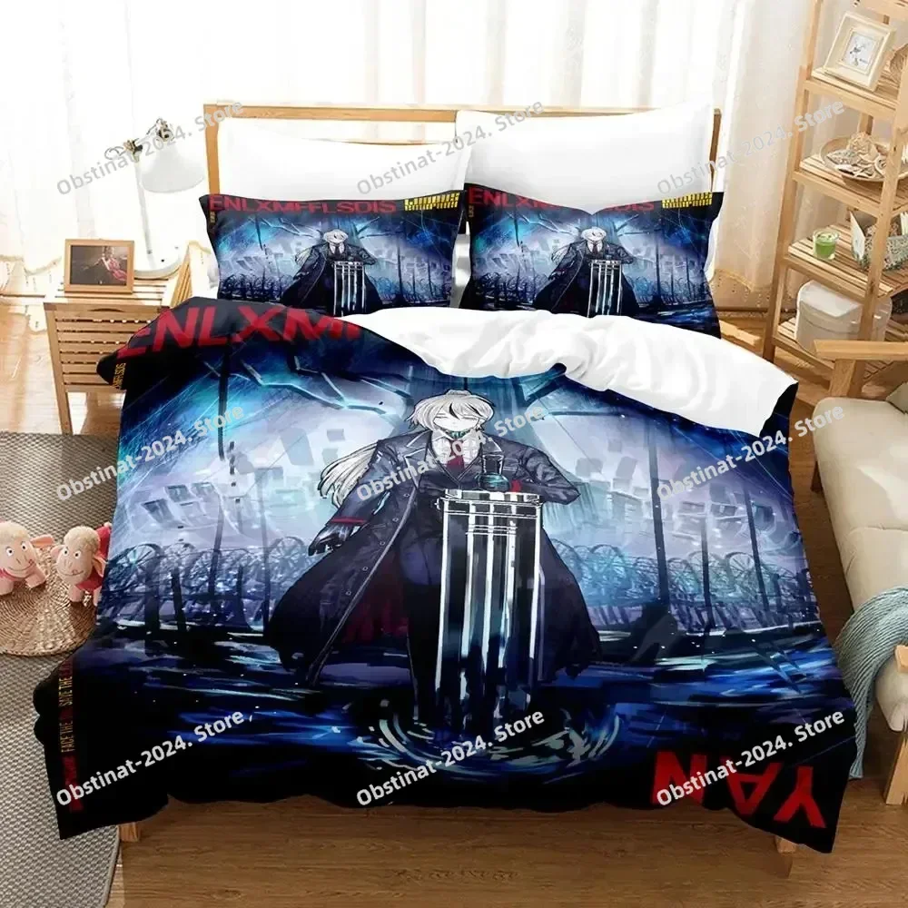 

Anime Game Limbus Company Bedding Set Printed Bed Set With Pillowcase Bed Duvet Cover Soft Single Double Queen Super King Size