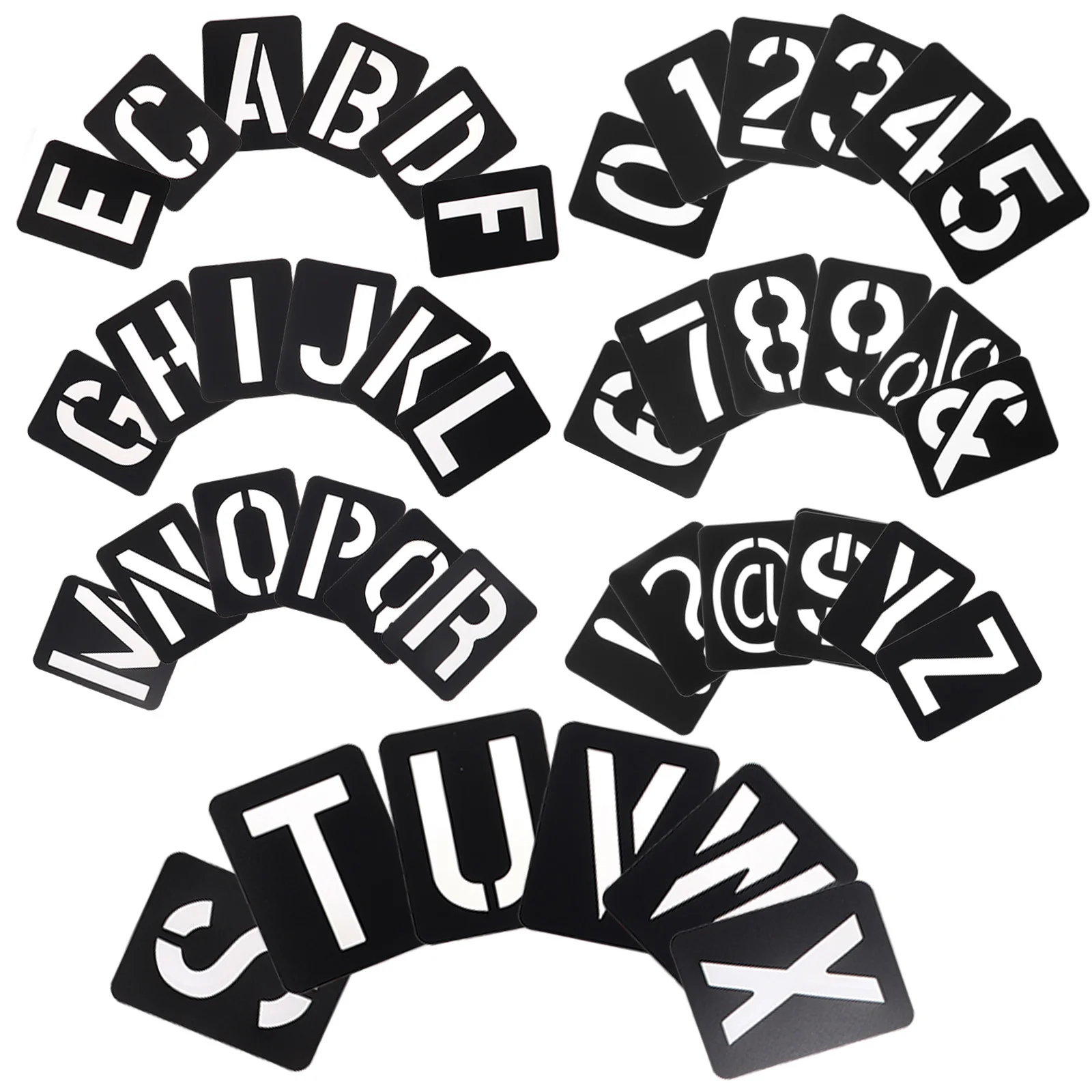 

1Set Plastic Ruler Templates Large Alphabet Stencils Reusable Letter Number Stencils for DIY Home Decor Craft Projects