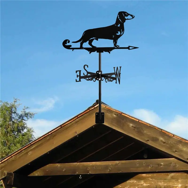 Superior-Metal Animal Weather Vane Standing Decor Garden Yard Decoration For Outdoor Farm Yard