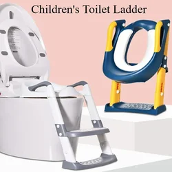 Baby Potty Toilet Training Seat Household Portable Foldable Safety Auxiliary Soft Cushion Toilet Ladder Children Potty Chair