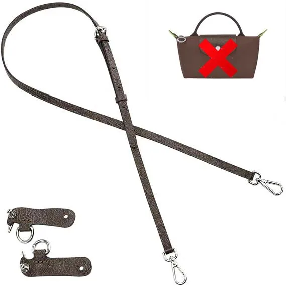 Leder Ersatz Umhängetasche Riemen für Longchamp Mini Tasche Schultergurt ohne Stanzen Modifikation Tasche Zubehör