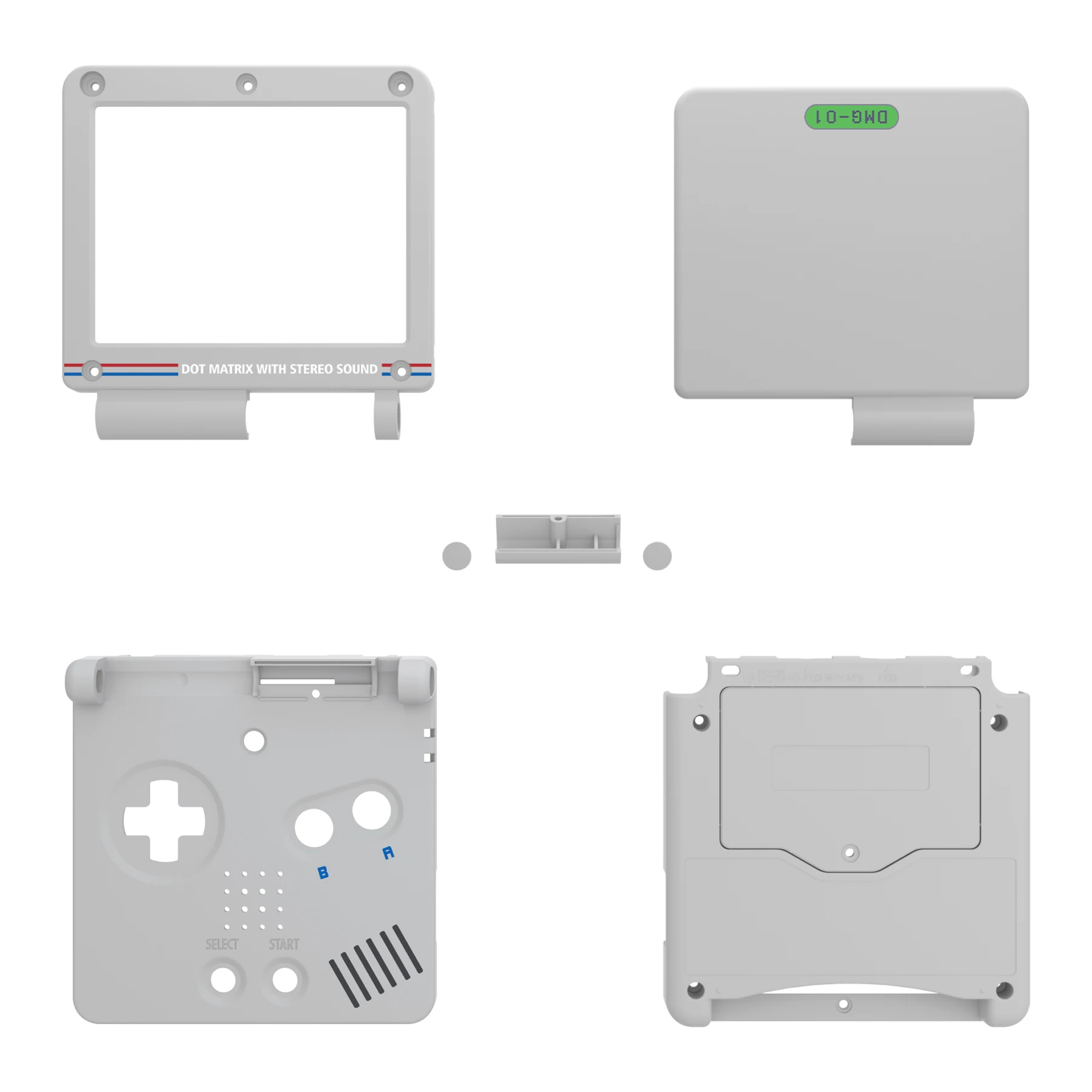 eXtremeRate IPS Ready Upgraded Custom Replacement Housing Shell for Gameboy Advance SP GBA SP for IPS & Standard LCD