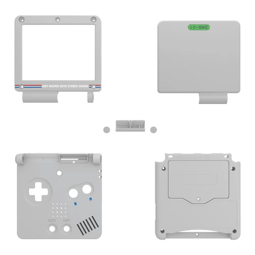 Imagen 2 del producto eXtremeRate IPS Ready Carcasa de repuesto personalizada mejorada para Gameboy Advance SP GBA SP para IPS y LCD estándar - Clásico