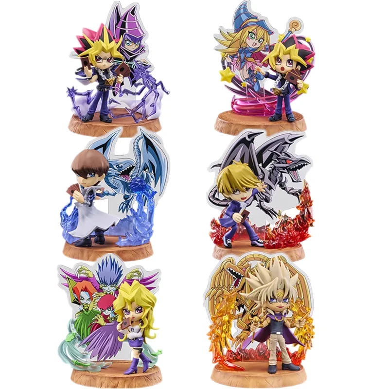 

100% Genuine Re-Ment Yu-Gi-Oh! Duel Monsters Duelist Figure Collection 6 Pack A Full Set Anime Collectible Mini Figures Gifts