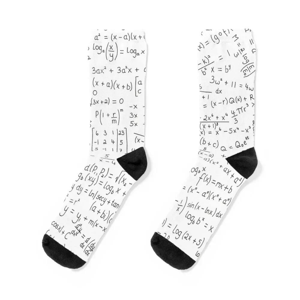 

math formulas Socks sport Stockings man with print Socks Female Men's