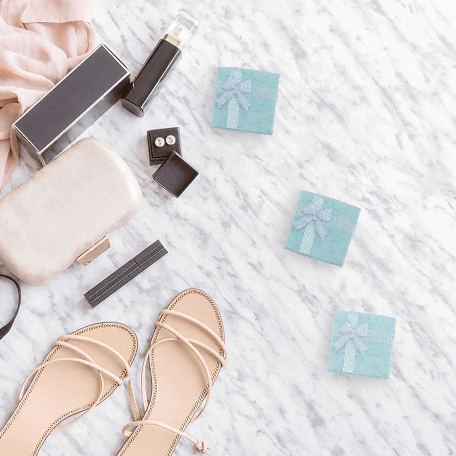 

24Pcs Jewelry Storage Boxes Elegant Organizers for Earring Necklace Bracelet Candy Wedding Reception Jewelery Boxes