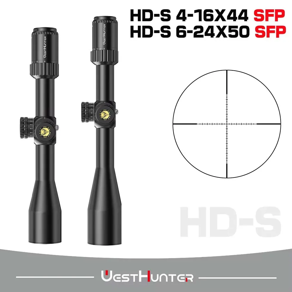 Westhunter Hd-s 4-16x44 6-24x50 SFP Hunting Scope Mil Dot Tactical Riflescope