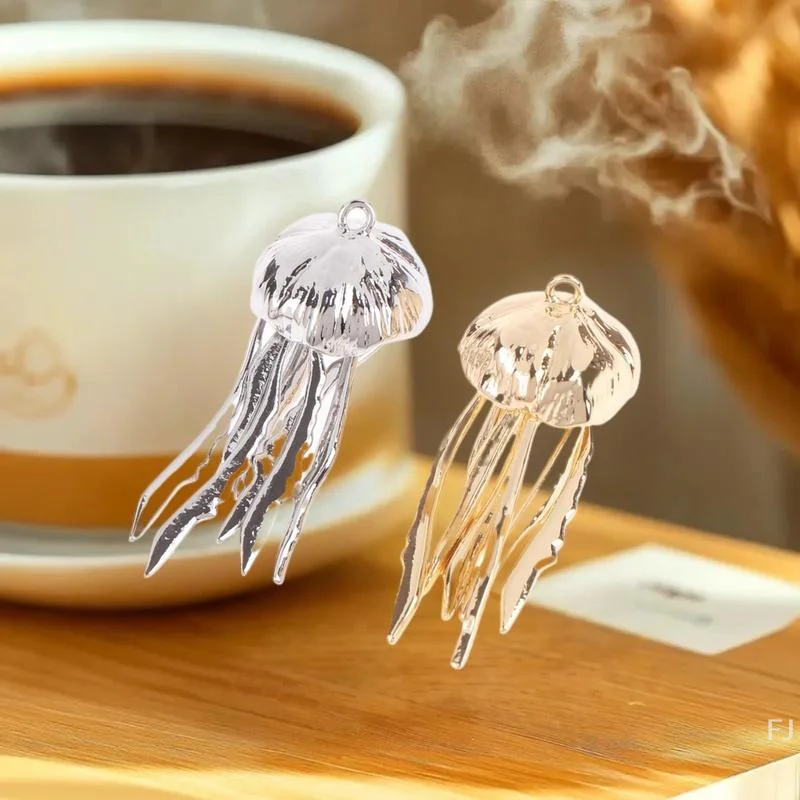 

[YU] 2 шт. изысканные подвески в виде медузы, кулон из 14-каратного золота для DIY серьги, ожерелье, аксессуары для изготовления ювелирных изделий