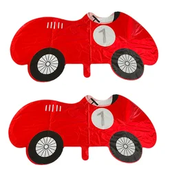 2pcs/Set Race Car Party Decorations Kids 1st Birthday Balloon Red Boys Girls Baby Shower Supplies Big Car Foil Balloons Tire