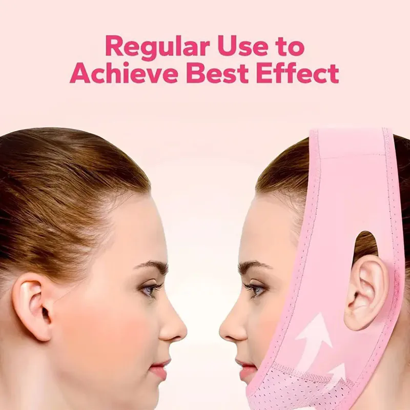 Nuevo vendaje adelgazante para la cara para mujer, moldeador de línea en V, cinturón para la barbilla, banda de Estiramiento Facial, correa de masaje Facial, herramientas de belleza para el cuidado de la piel LBHL04