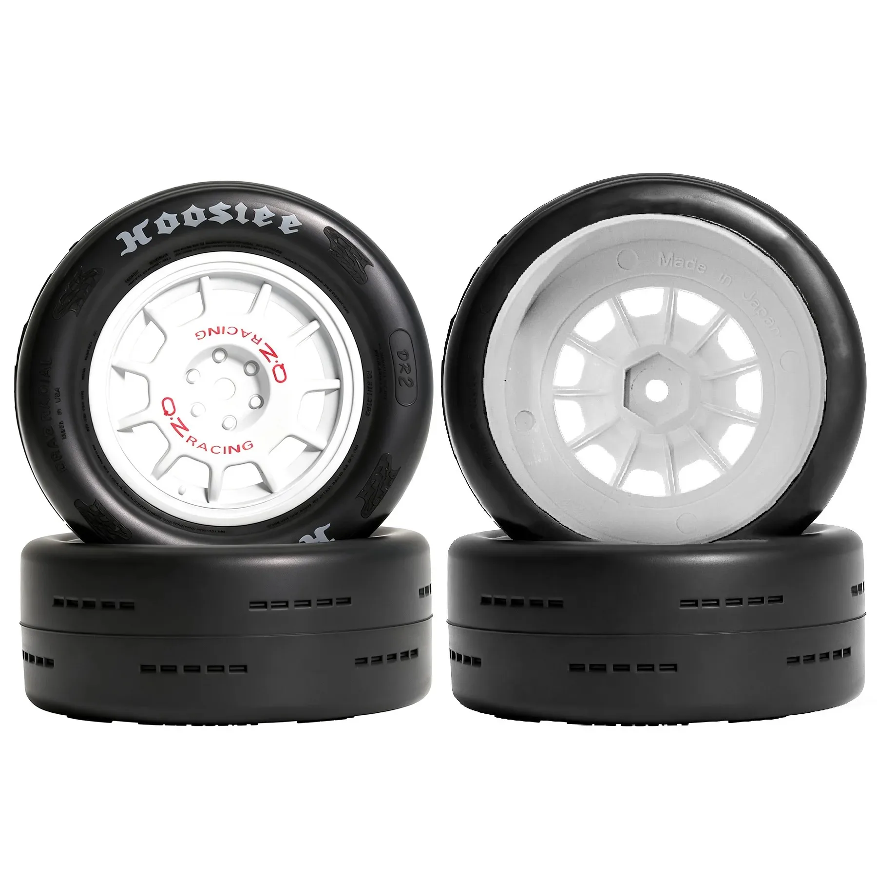 4Pcs RC Rally Racing Tires Compatible with 1/8 HPI WR8 Ford CNE DRX Carisma Rally Remote Control Car