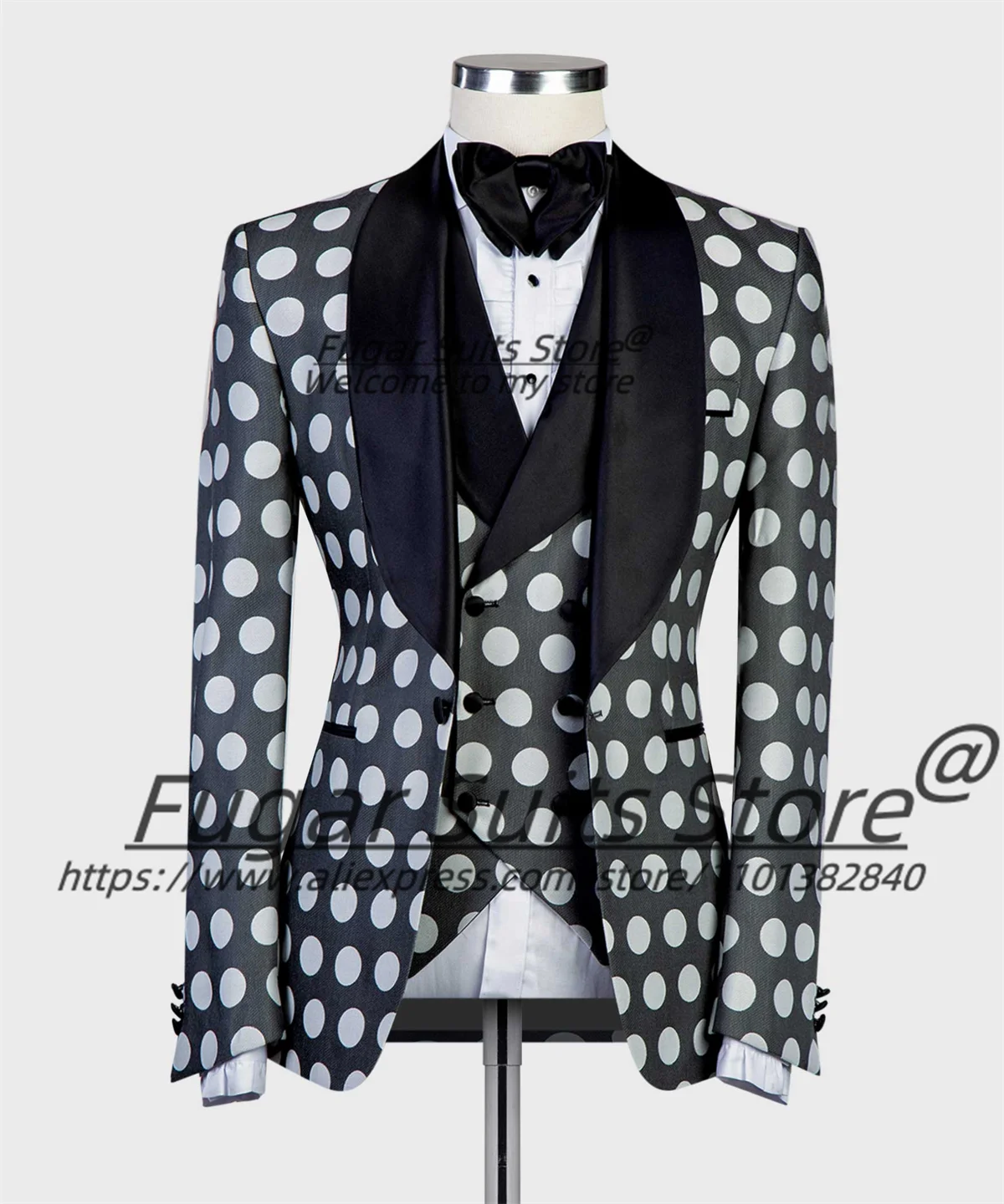 

French style Elegant Male Prom Blazers Customized Slim Fit3PCS Sets Fashion Shawl Laple Groom Wedding Tuxedos trajes para hombre
