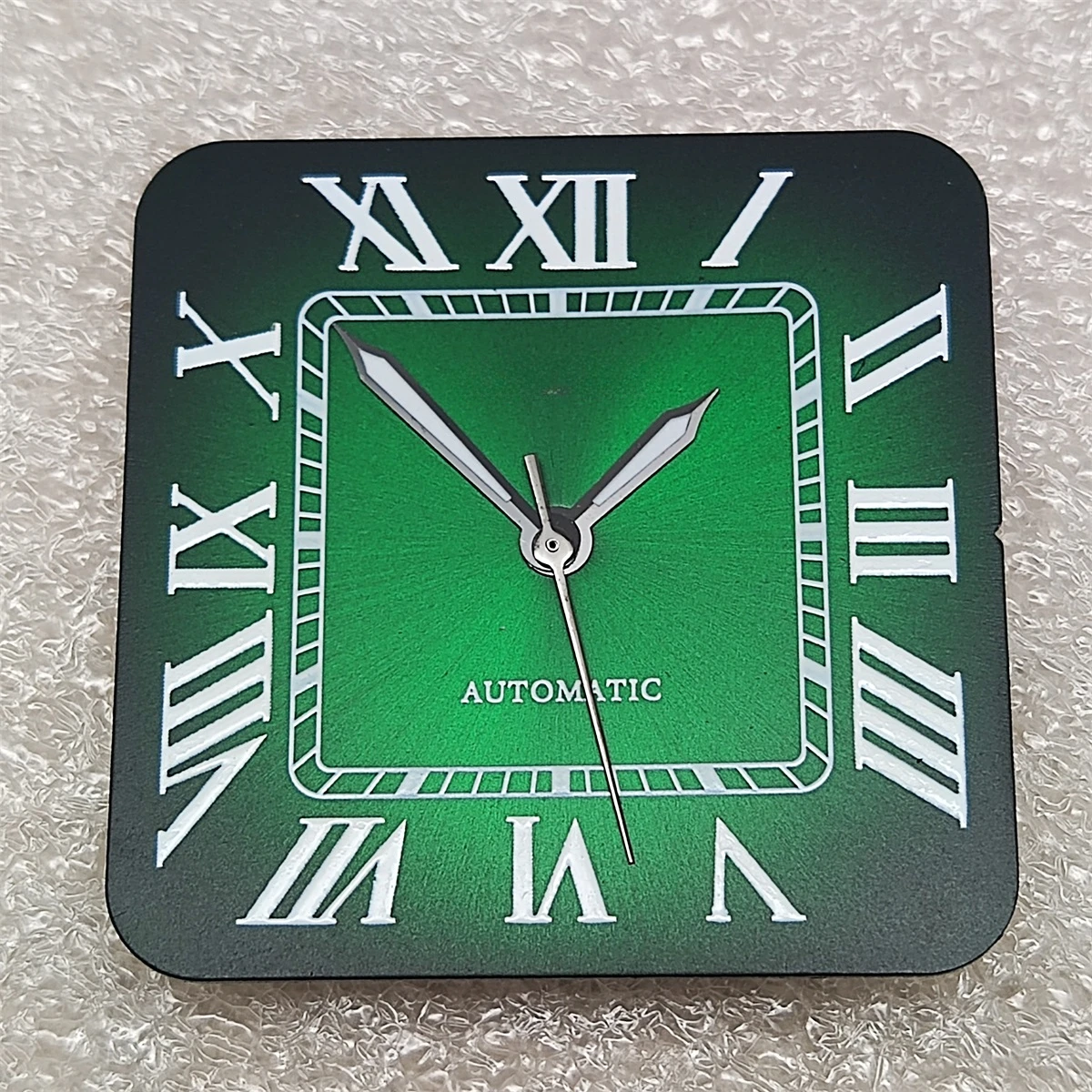 NH35 นาฬิกาสแควร์ชุดสําหรับ 27 มม.Dial NH35 S Dial สีขาวสแควร์นาฬิกาอุปกรณ์เสริม Minimalist นาฬิกา S โลโก้