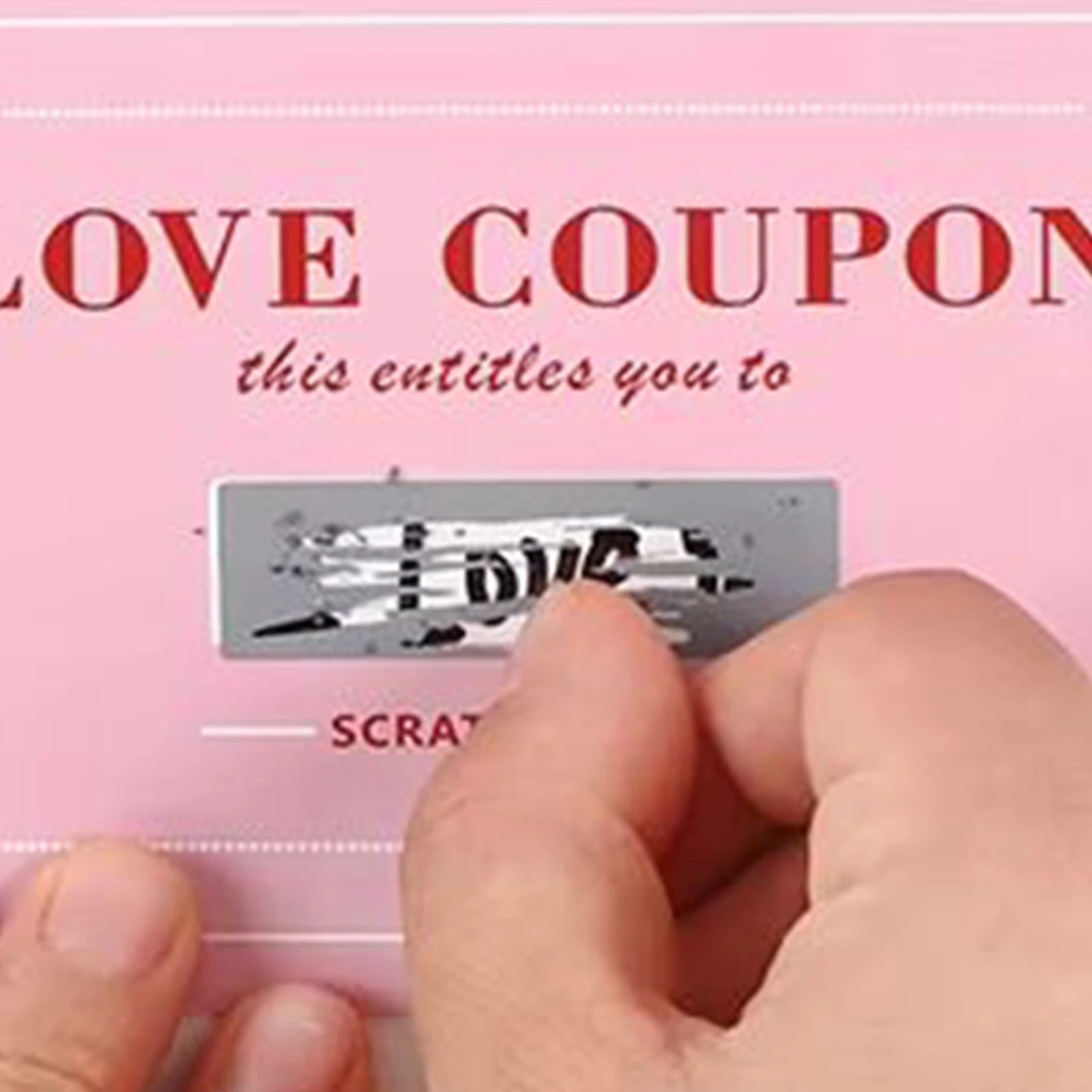 Valentines Coupons 20Pcs Scratch-Off Love Coupons Couple Scratch Off Cards Valentine's Day Wedding Anniversary Creative Gifts