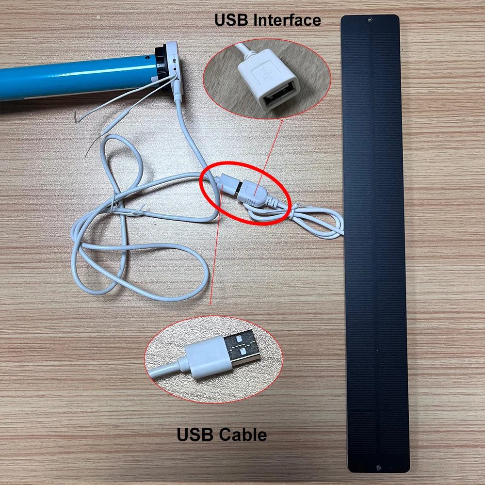 Usb Solar Charging Panel Portable Solar Power For Smart  Roller Bind Motor Only Charge On The Three Motors In The Main Diagram