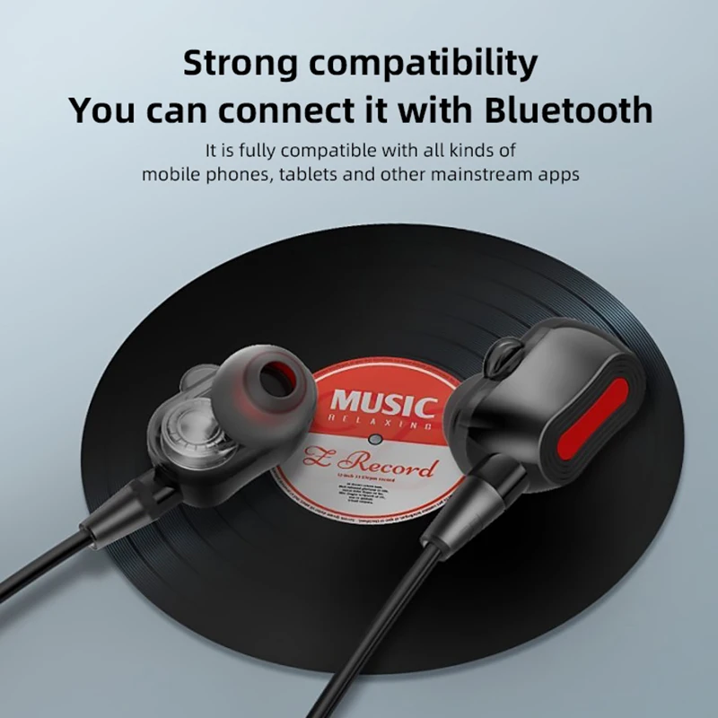 100% Original Lenovo HE05 Pro Bluetooth 5.0หูฟังไร้สายไฮไฟเสียงแม่เหล็กชุดหูฟังกีฬาหูฟัง