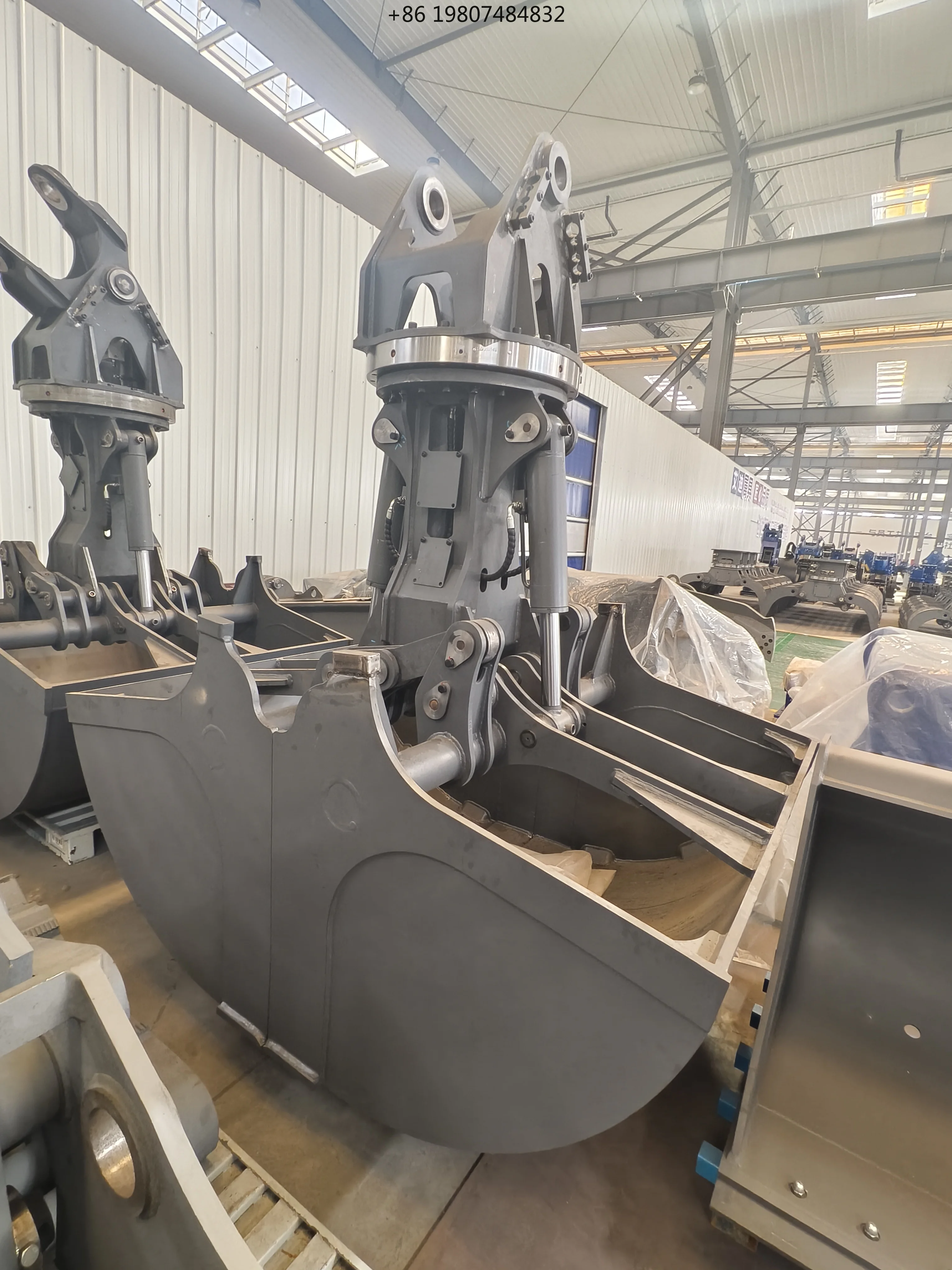 Excavator Engine and Bearing Core Components We-Attach WCB08-V2 2026 Hydraulic Clamshell Bucket for