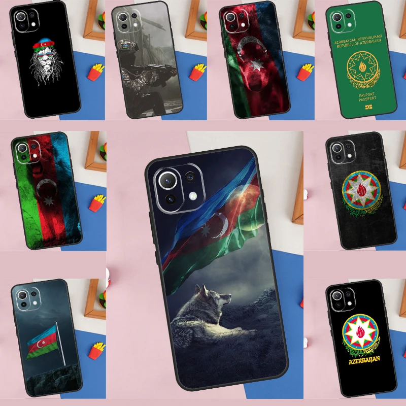 Azerbaijan Flag Case For Xiaomi 14T Pro 11T 12T 13T 13 14 15 Ultra POCO X7 Pro X3 X5 X6 M6 F5 F6 Pro Cover