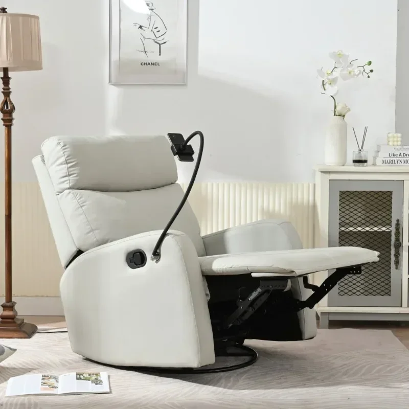 Rocking Recliner Chair 360 Degree Swivel Nursery Rocking Chair Glider Chair Modern Rocking Recliner Bedroom Living Room Chair