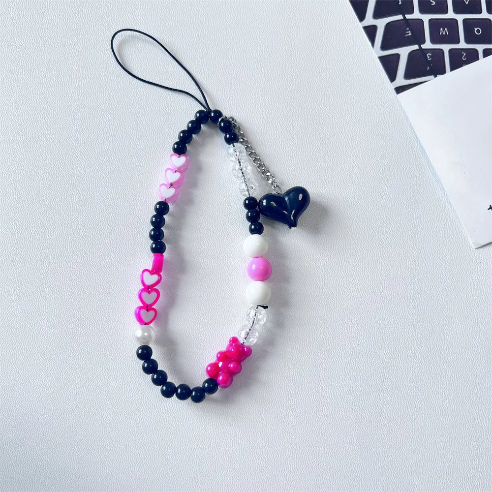 10 pièces 12*19mm gelée couleur lumineux mignon ours perles bracelet à bricoler soi-même collier accessoires faits à la main épingle à cheveux matériel trou Vertical