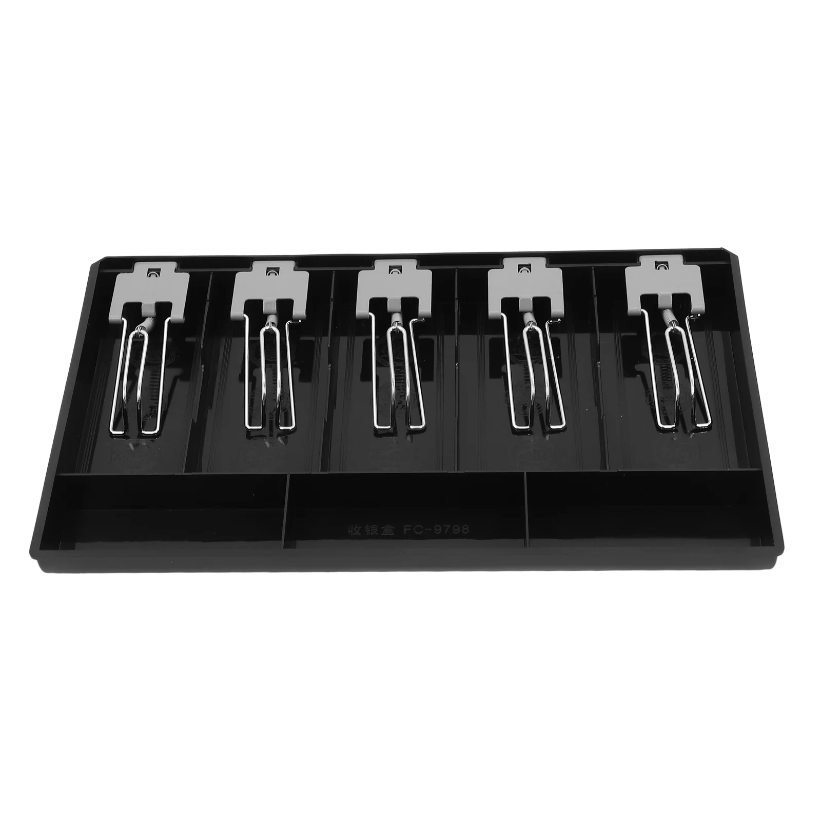 متعددة المشدات درج النقود صينية عملة المال المنظم 5 مقصورة ماكينة تسجيل المدفوعات النقدية إدراج صينية للمحلات التجارية متاجر البيع بالتجزئة سوبر ماركت #2