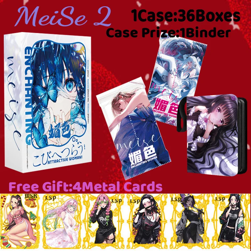 HaiTang Culture MeiSe 2 Collection Card Rare Collection Sexy Waifu Cards ACG Girls Booster Box Hobbies Gifts