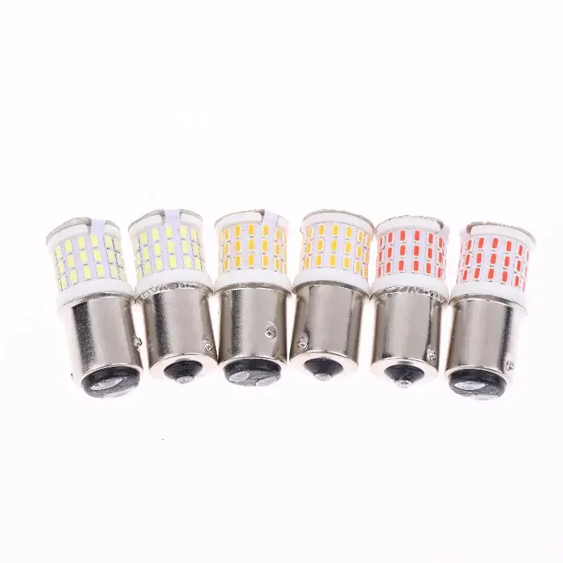 2 قطعة 1156 1157 LED ستروب ضوء الفرامل BAY15D لمبة 30SMD DRL فلاش المياه عكس وقوف السيارات سيارة بدوره إشارة الذيل مصباح دراجة نارية #1