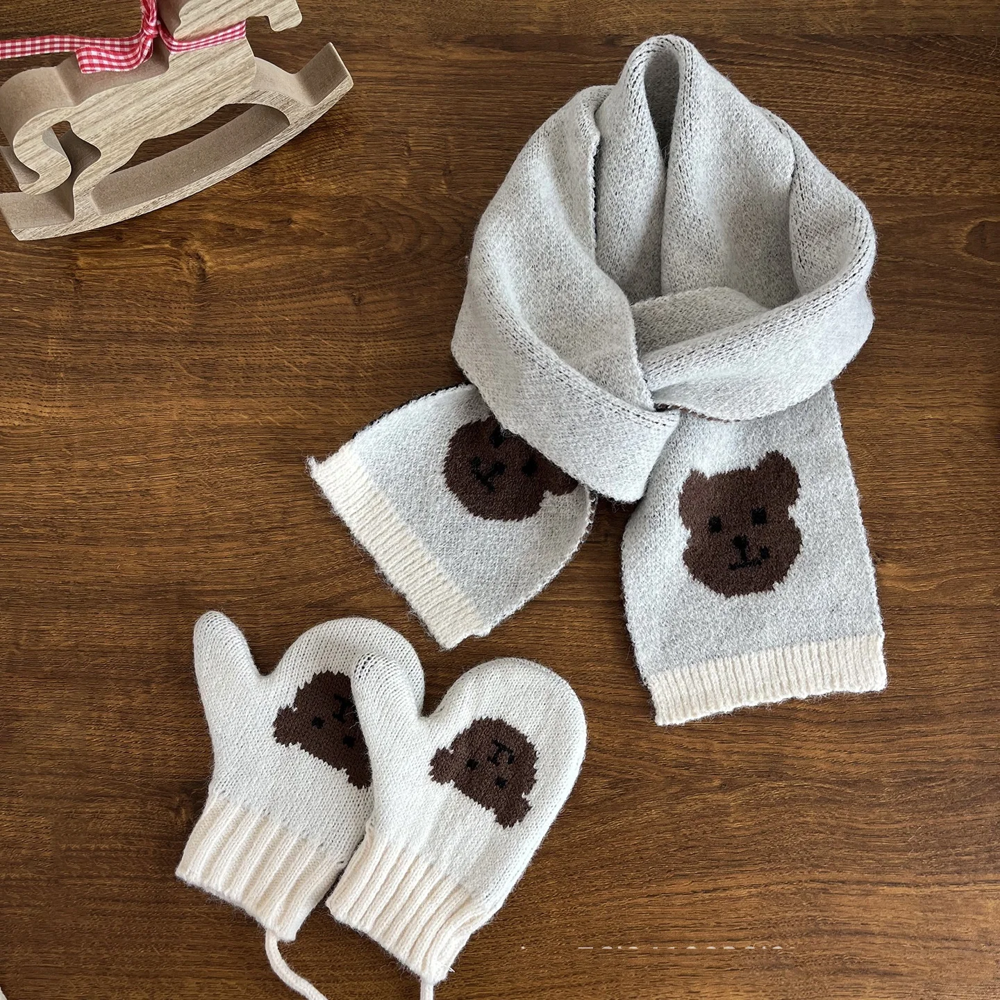 لطيف الكرتون سيارات الاطفال قفازات الشتاء الحراري صوف مبطن قفازات المضادة للانزلاق القفازات في الهواء الطلق للبنين 2-4 سنوات #5