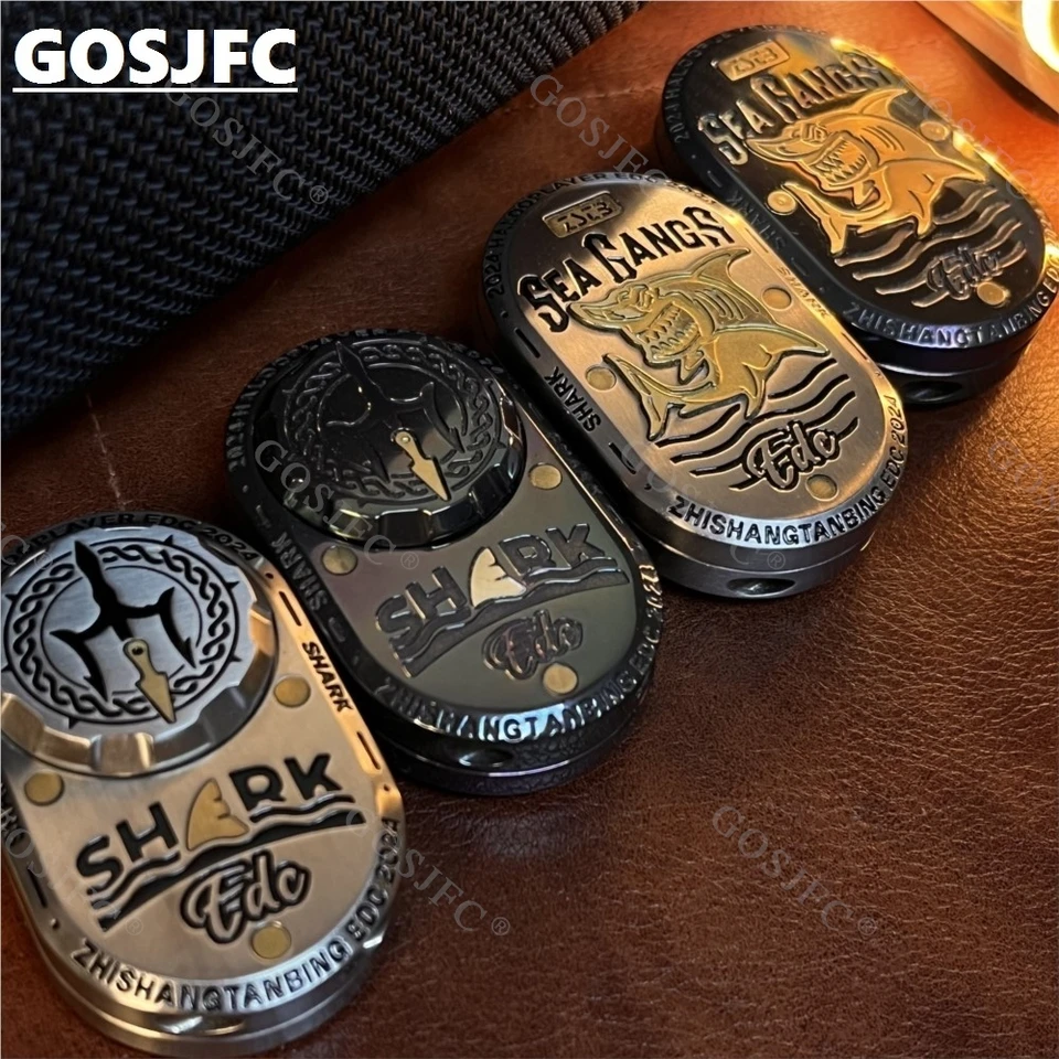 【超希少ブルーカラー】フィジェットトイ　スライダー Shark EDC サメ 希少ブルー フィジェットトイ スライダー Shark EDC 金属fidget｜Yahoo