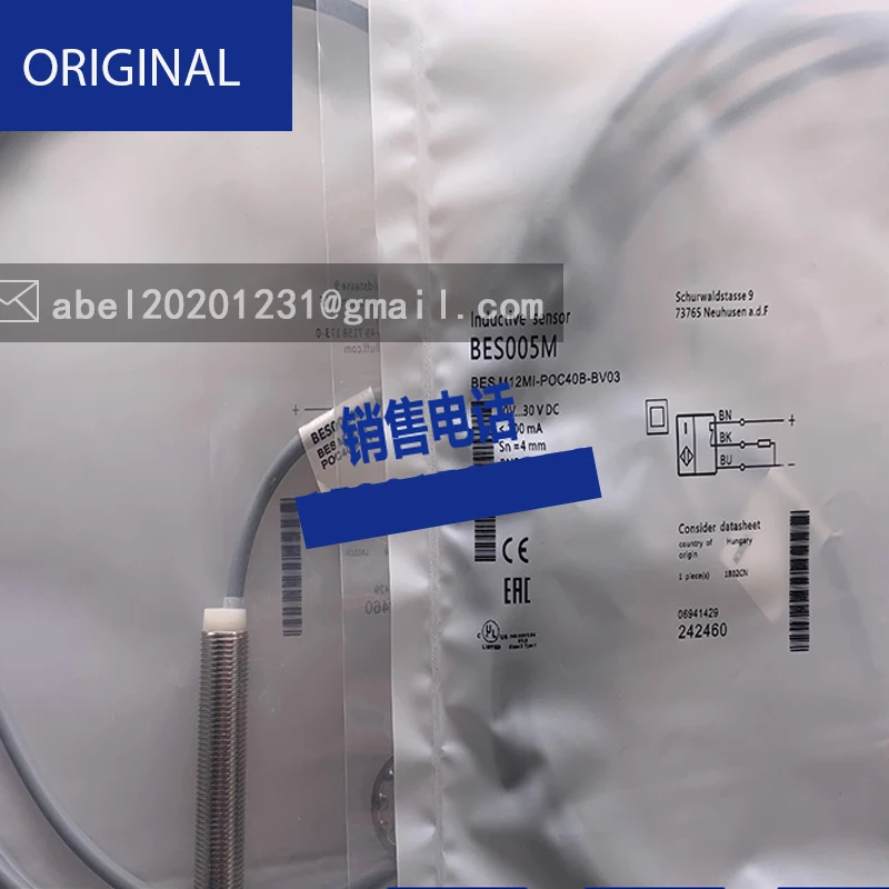 Sensor pnp normalmente fechado bes m12mi-poc20b-bv02