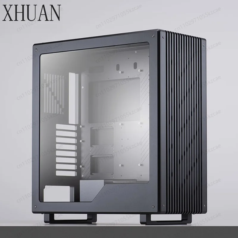 Aluminum alloy computer case, all aluminum, split tower water-cooled desktop side transparent