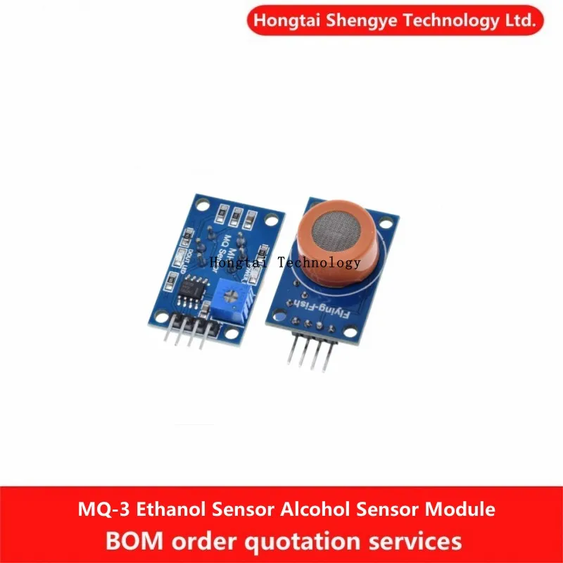 Hongtai Alcohol Sensor MQ-3 Ethanol Sensor MQ3 Gas Sensor