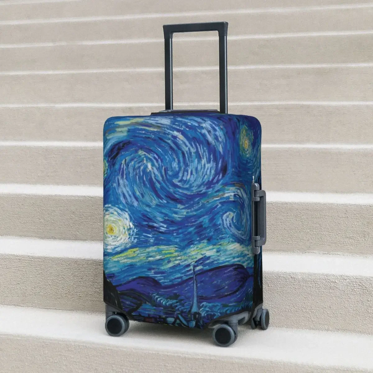 Abstract Galaxy Suitcase Cover Flight Vincent Van Gogh Starry Night Elastic Luggage Case Business Protector