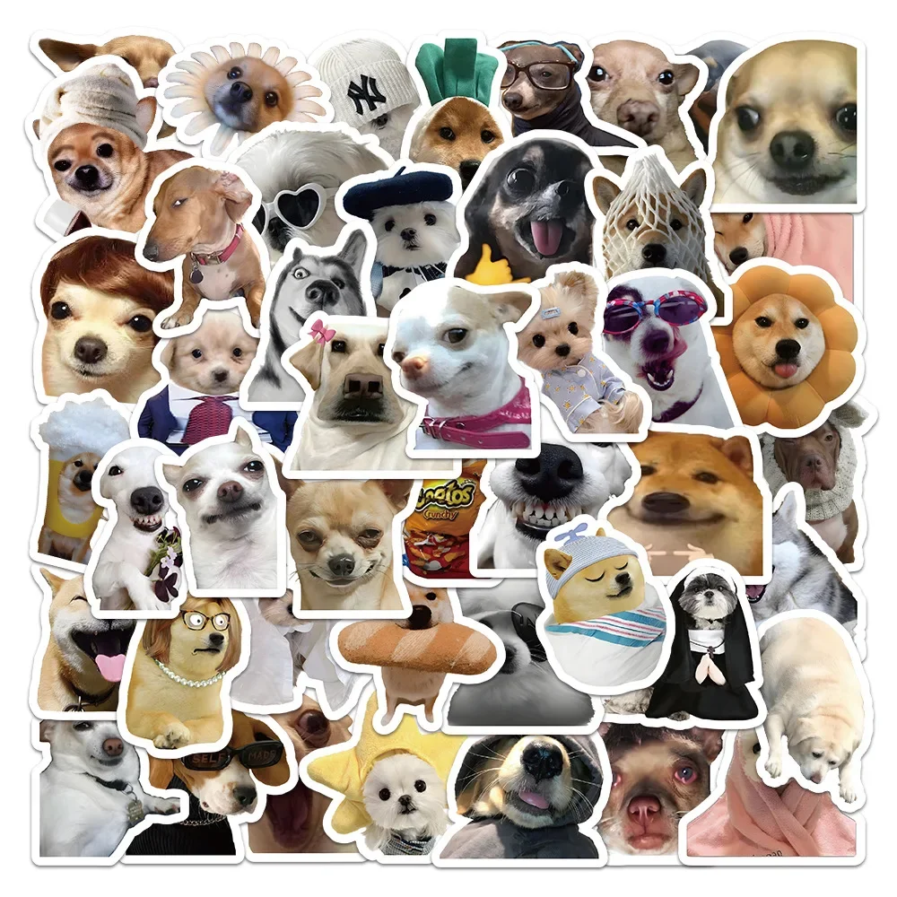 

10/30/60Pcs Cartoon Puppy Waterproof Graffiti Sticker Aesthetic Decorative Luggage Cup Guitar Laptop Phone Notebook Kid Stickers