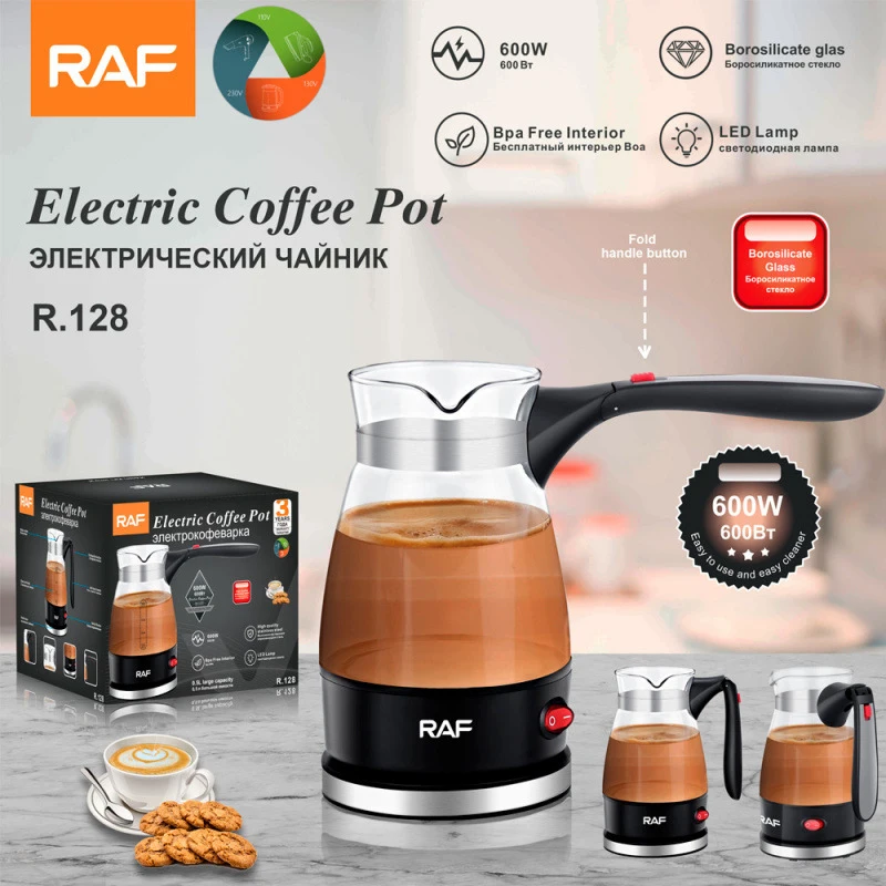 

RAFGlass high-temperature resistant hot water kettle for making coffee, portable and foldable