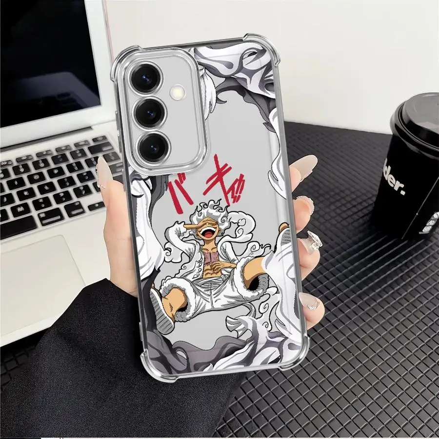 One Piece Cartoon Phone Cover Case for Samsung Galaxy A25 A24 A13 A26 A35 A36 A21s A33 A52 A17 A16 A15